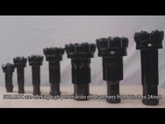 Bit DTH Baja Khusus Dengan Lubang Flushing Untuk Eksplorasi Geologi