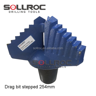 API 2 3/8' REG Thread Drag Bit Dibuat Dengan Advanced Forging Processing
