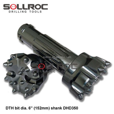 Forged Carburized Steel High Performance DTH Drill Bits for Well Drilling and Coal Mining