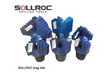 Koneksi Threaded Chevron Drag Drill Bit Forging Processing API 3 1/2' REG Disesuaikan