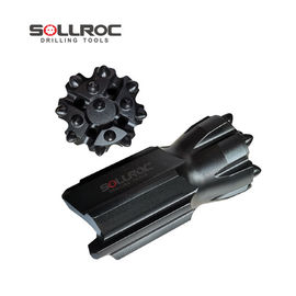 Thread T45 Retrac Button Drill Bit Dengan Ukuran 3' - 4' Dan Warna Hitam Untuk Penggunaan Tambang