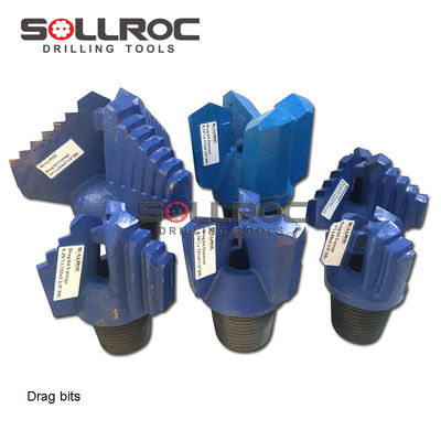 Alloy Steel Material Science Drag Drill Bit untuk penggunaan pengeboran formasi batuan lunak