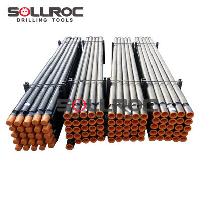 Pria-Wanita API 2 3/8 'Reg Thread Connection DTH Drill Pipe dan ketebalan dinding 4.0mm